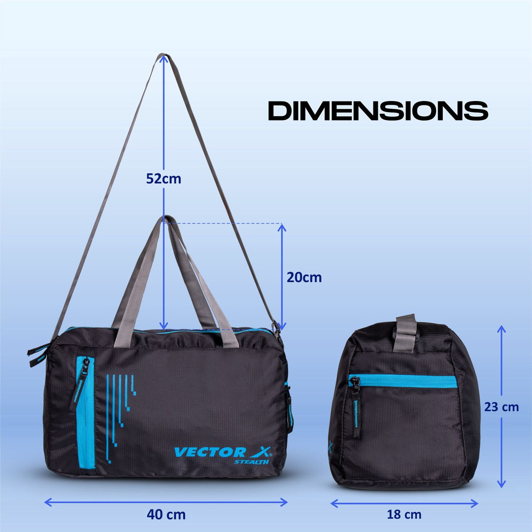 Stealth Gym Bag | Black Blue(Kit Bag)