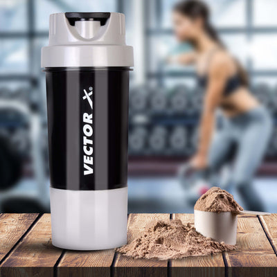 Shaker Bottle For Protein Shake (Grey | 500ml)