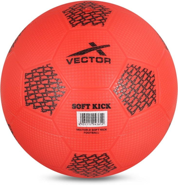 Soft Kick Football - Size: 2 (Pack of 1)(Red)