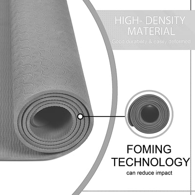 Grey Ultra Soft Yoga Mat (6 mm)