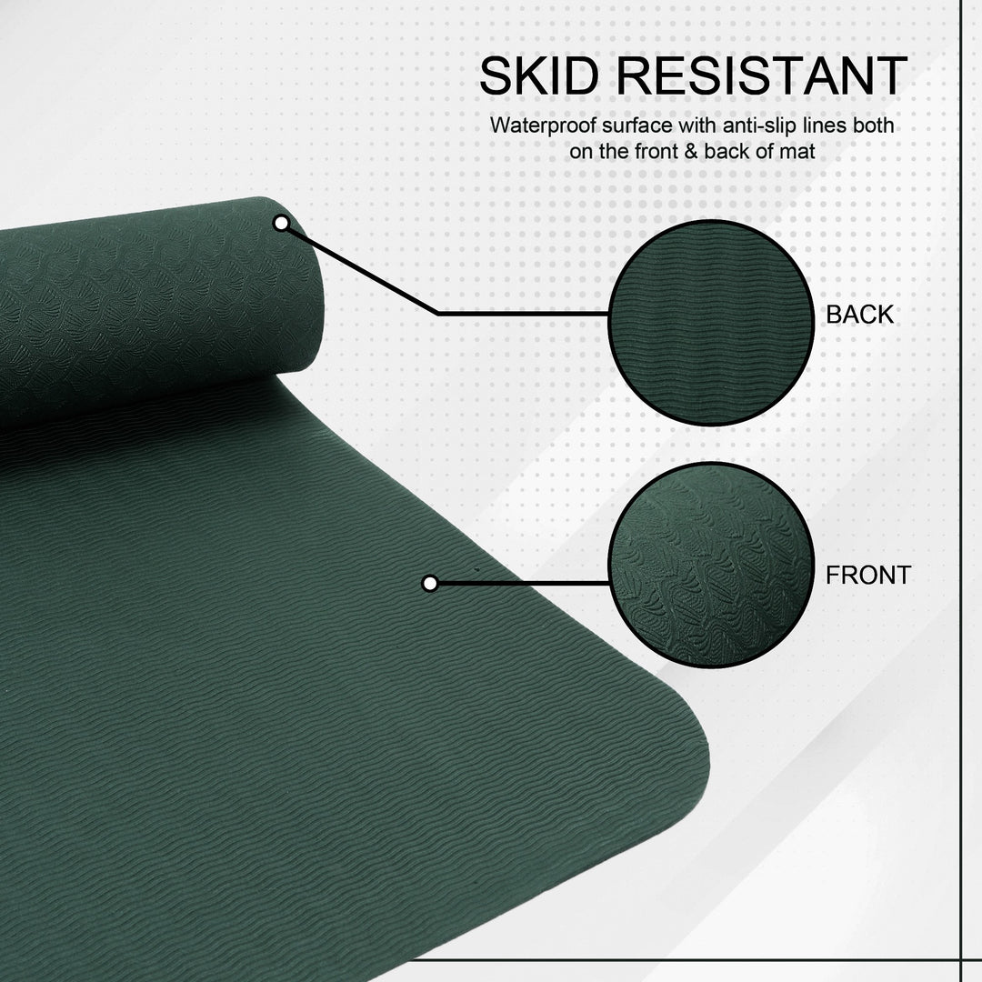 Army Green Ultra Soft Yoga Mat (6 mm)