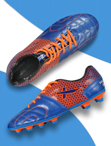 Breeze Football Shoes For Men (Blue | Orange)