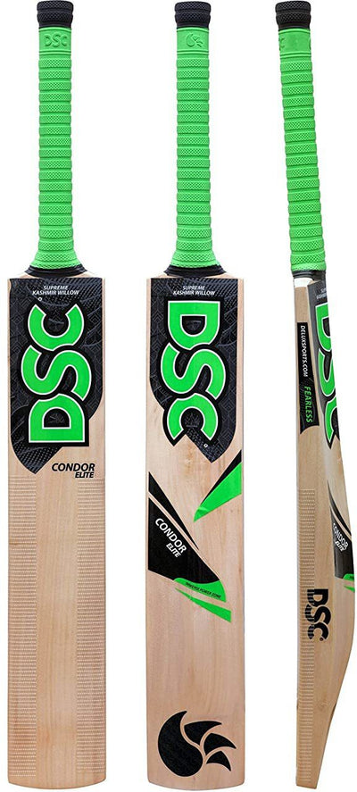 Condor Elite Kashmir Willow Cricket Bat ( Size: Short Handle | Ball type : Leather Ball | Playing Style : All-Round )