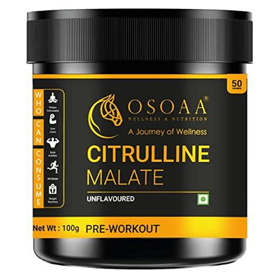 Citrulline Malate Supplement Powder [100gm, Unflavoured] - Kriya Fit