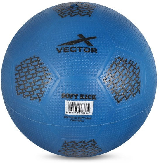 Soft Kick Football - Size: 3 (Pack of 1)(Blue)