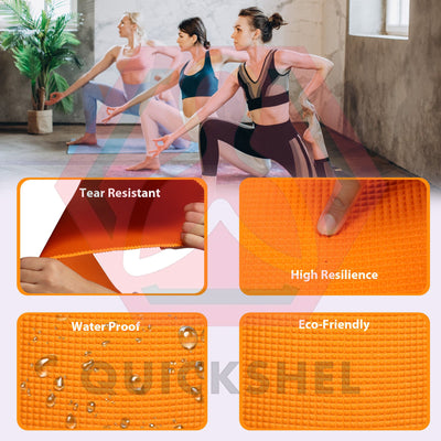 Orange Ultra Soft Yoga Mat (12 mm)