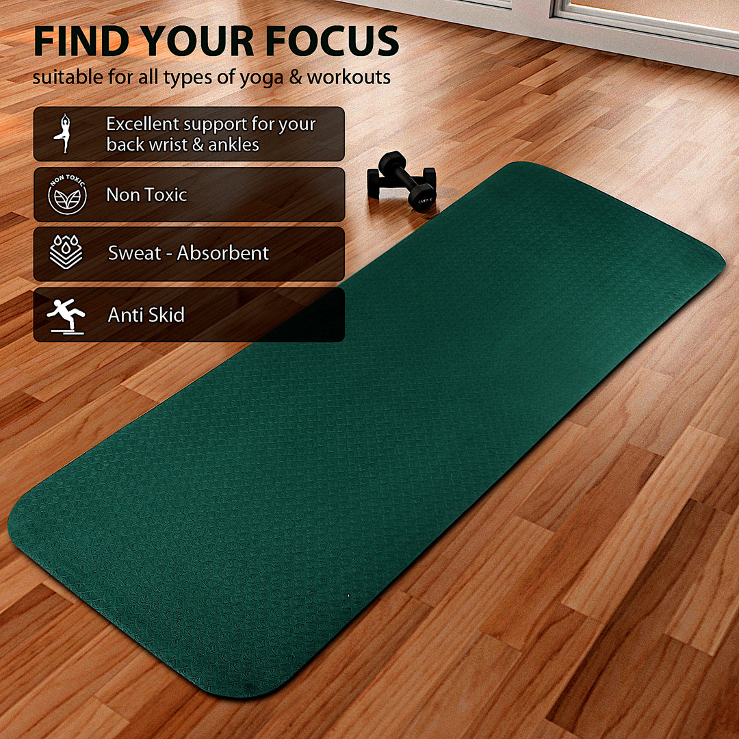 Army Green Ultra Soft Yoga Mat (8mm)