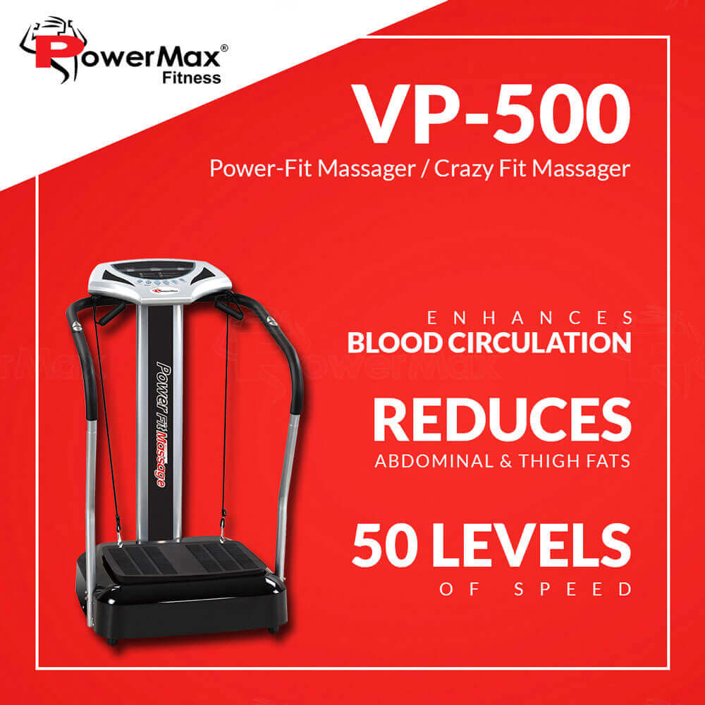 VP-500 Corded Electric Power Fit Massager | Crazy Fit Massager for Blood Circulation | Multicolor