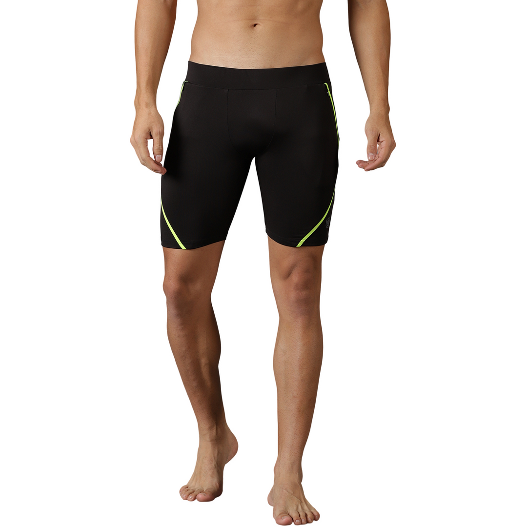 Men's Swim Shorts with Elasticated waist & Zipper pocket.