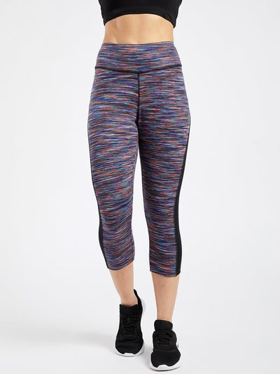 Essential Purple Spacedye Hardcore Capri Leggings