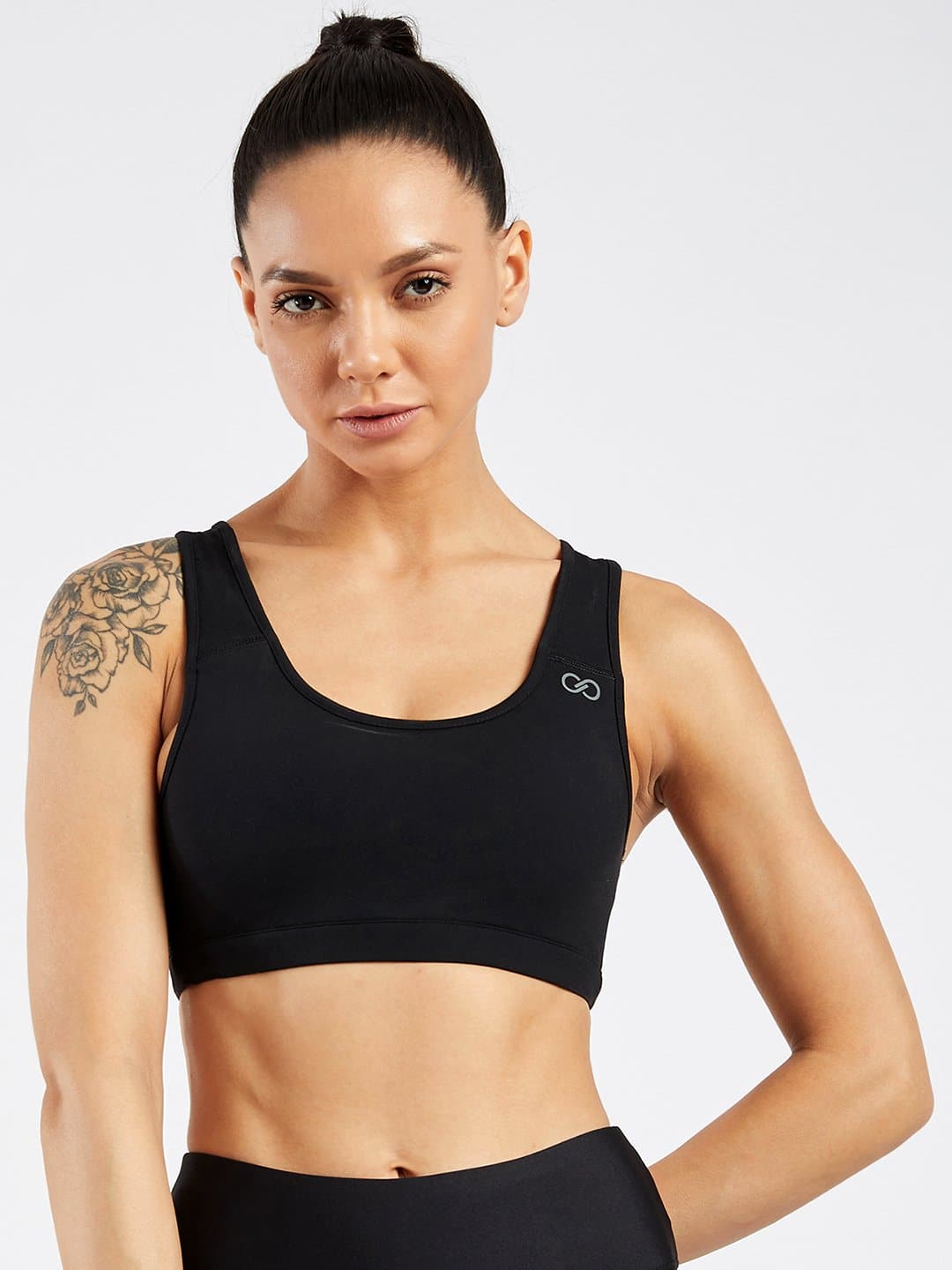 Creeluxe Power Me Black Sports Bra