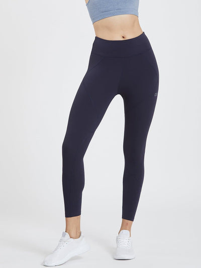 Creeluxe Graceful Navy Blue Ankle Length Leggings