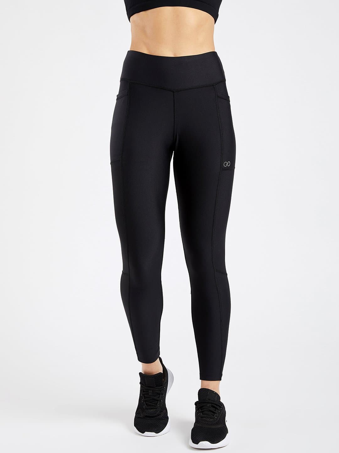 Maxtreme Pace Black Full Length Pocket Leggings