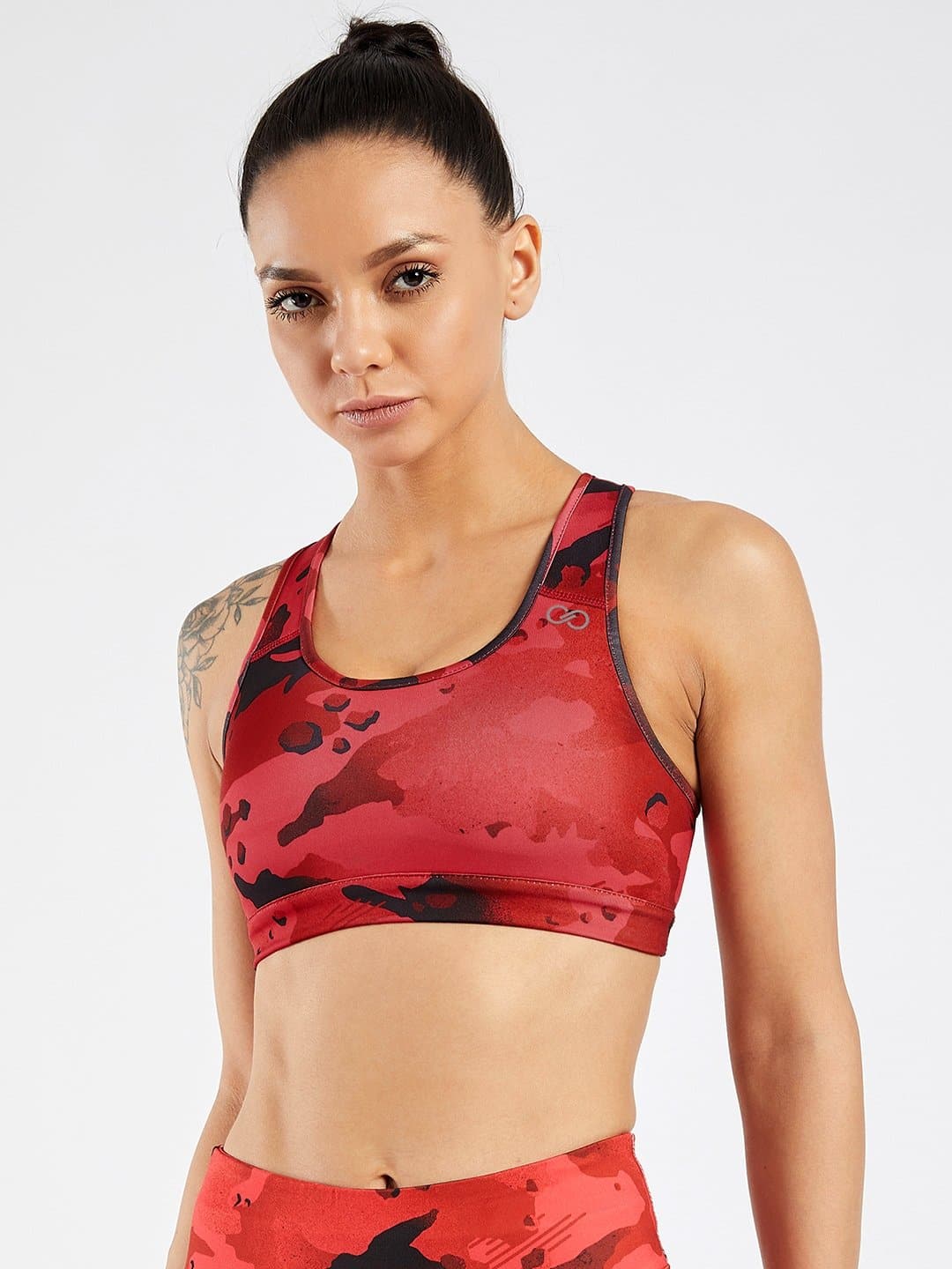 Essential Camo Printed Sports Bra #1