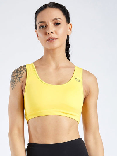 Creeluxe Power Me Yellow Sports Bra