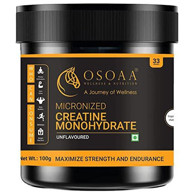 Micronized Creatine Monohydrate [100gm, 33 Servings] - Kriya Fit