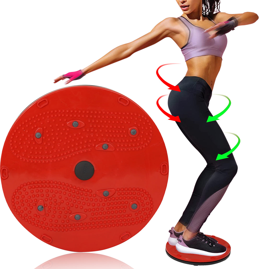 2 in 1 tummy twister cum acupressure mat with magnets for