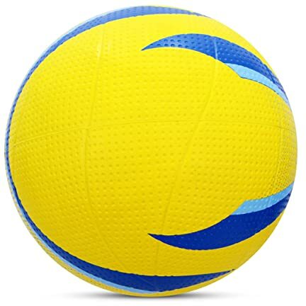 Craters Volleyball/Rubber Moulded Volleyball/for Indoor/Outdoor/for Men/Women Size - 4 (Yellow/Blue)