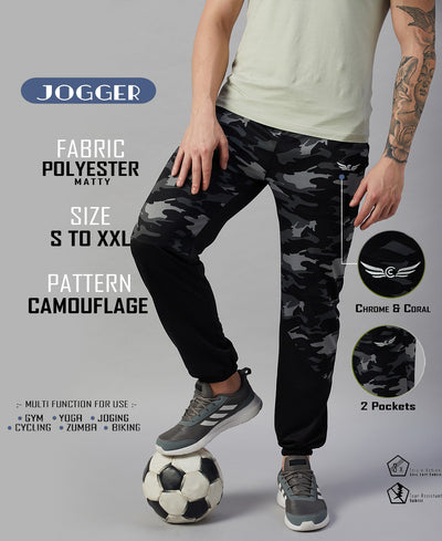 Men Multicolor Camouflage Joggers (Pack of 1)