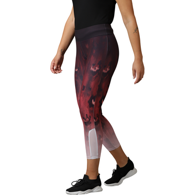 Women's Skin fit Digital printed Training Tights with Elasticated waist & Zipper pocket.