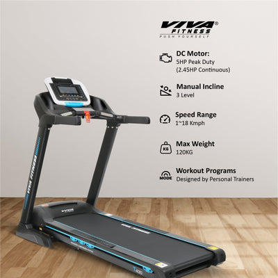 T-430 Motorized Treadmill with Manual Incline