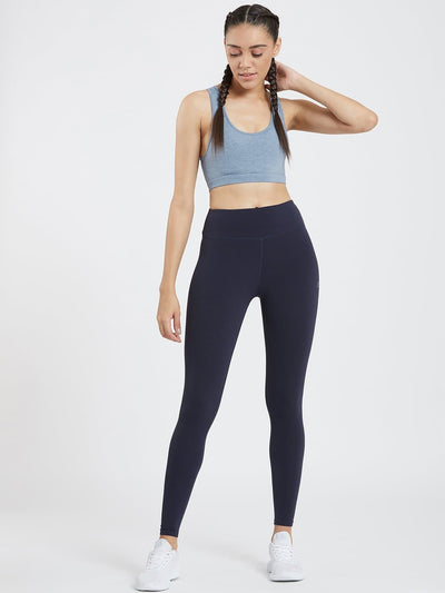 Creeluxe Flatter me Navy Blue Full Length Leggings