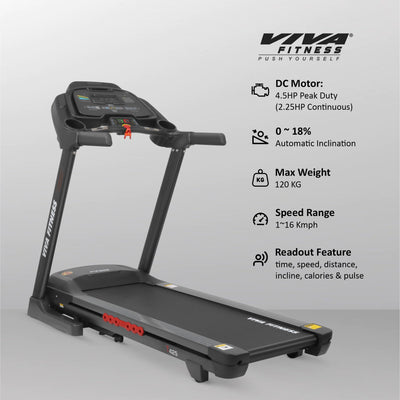 T-425 DC Motorized Treadmill