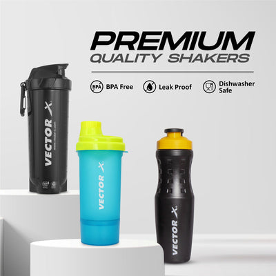 Sipper Shaker Bottle Pack of 3 (Multicolour | 750ml)(plastic)