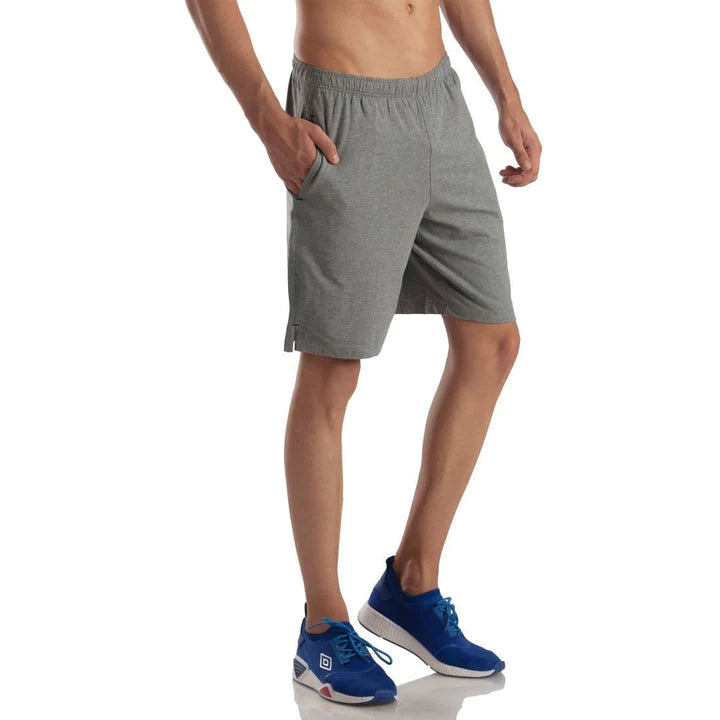 Men's Performance Shorts (Gun Metal) - Kriya Fit