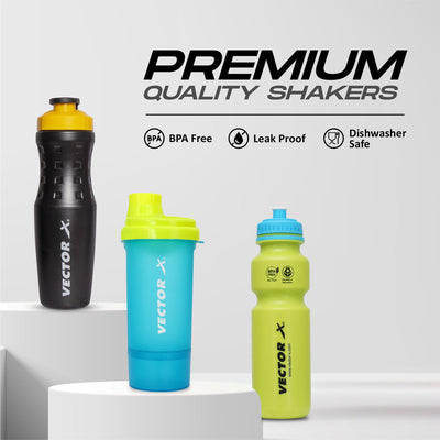 Sipper Shaker Bottle (Pack of 3) (Multicolour | 750ml)(plastic)