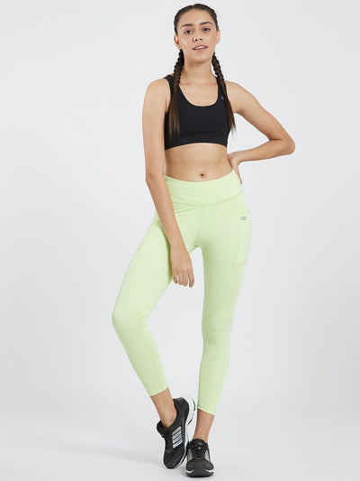 Maxtreme Power me Tea Green Ankle Pocket Leggings