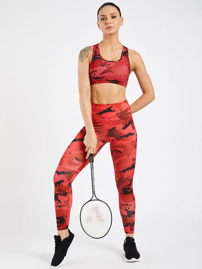 Essential Camo Printed Sports Bra #1