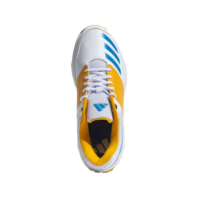 Men's Crinu 23 Cricket Shoe (Cloud White/Pulse Blue/Preloved Yellow)