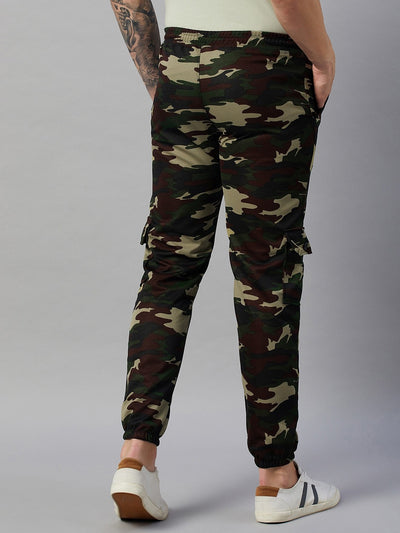Men Camouflage Green Joggers (Pack of 1)