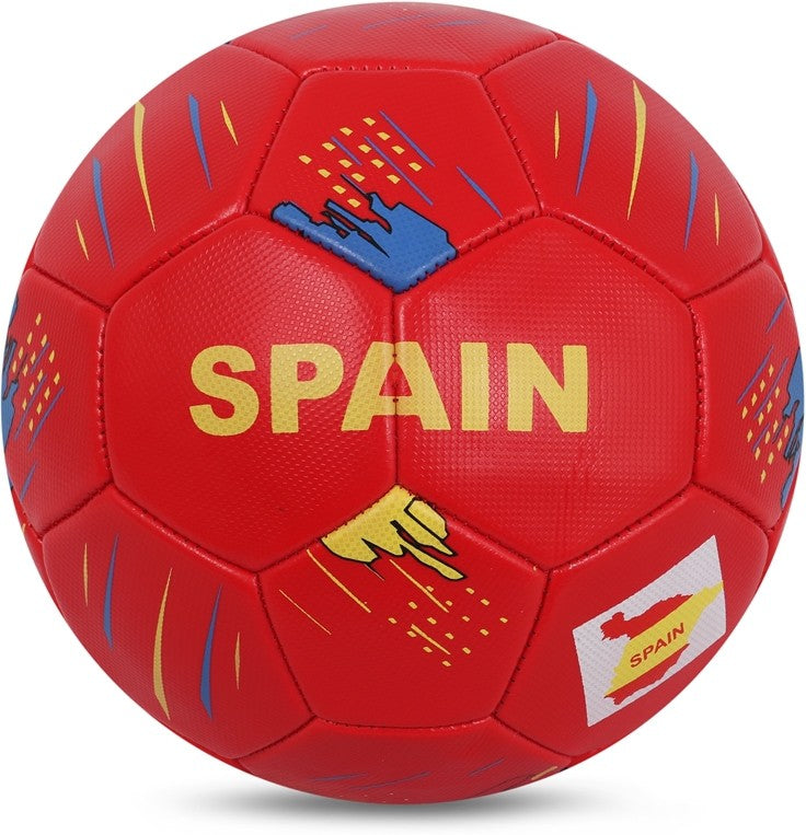 Spain Machine Stitched Embose PVC Football - Size: 5 (Pack of 1)