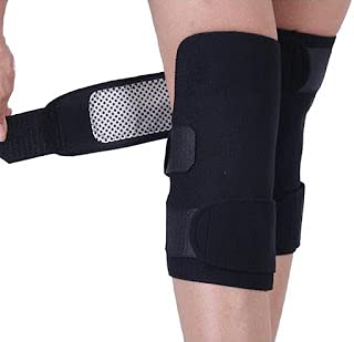 Magnetic Therapy Knee Hot Belt Self Heating Knee pad Knee Support Belt Tourmaline Knee Braces Support Heating Belt - Free size 1 Pair