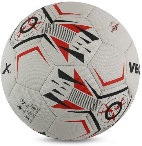 Impulse Rubber Fusion Football - Size: 5 (Pack Of 1)(White-red)