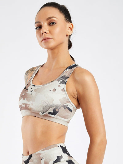 Essential Camo Printed Sports Bra #8