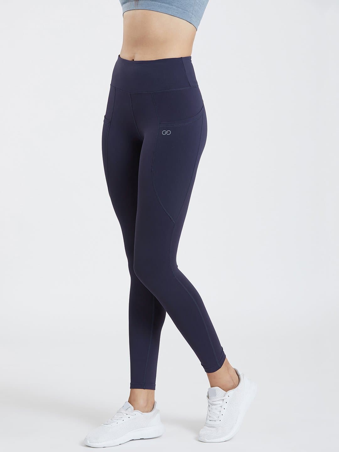 Creeluxe Ultimate Navy Blue Full Length Pocket Leggings