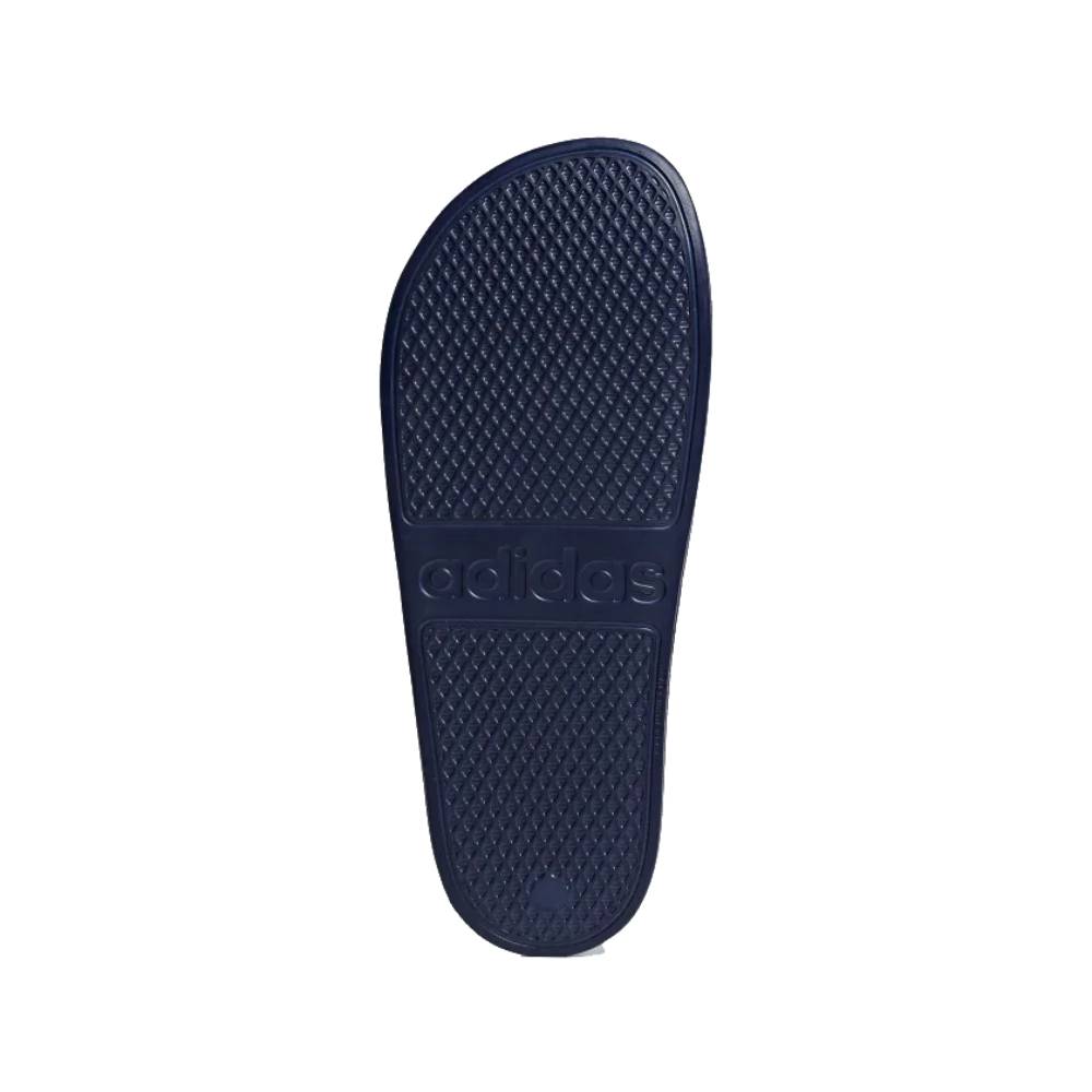 Men's Adilette Aqua Slide (Dark Blue/Cloud White/Dark Blue)