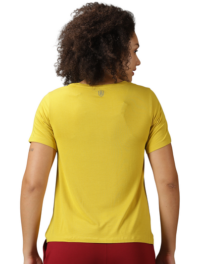 Women's breathable Yoga Top (Yellow)