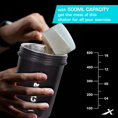 Shaker Bottle For Protein Shake (Grey | 500ml)