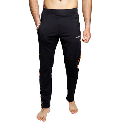 Men’s Slim Fit Polyester Track Pants (Orange)