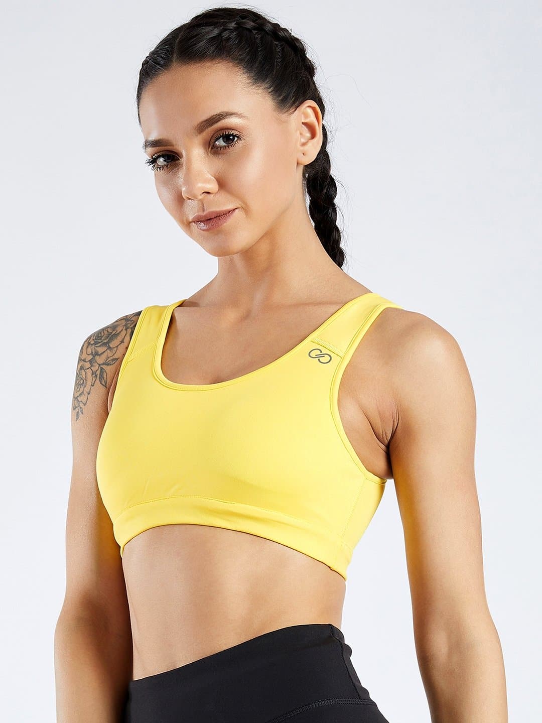 Creeluxe Power Me Yellow Sports Bra