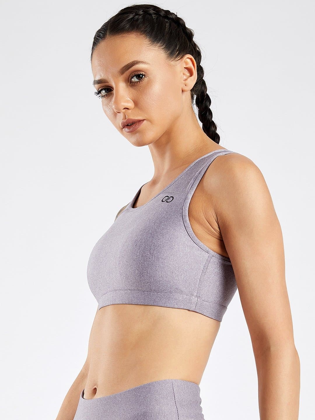 Maxtreme Pace Light Purple High Neck Sports Bra