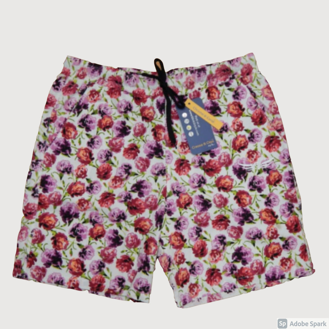 Floral Print Men Shorts (Pink) (Pack of 1)