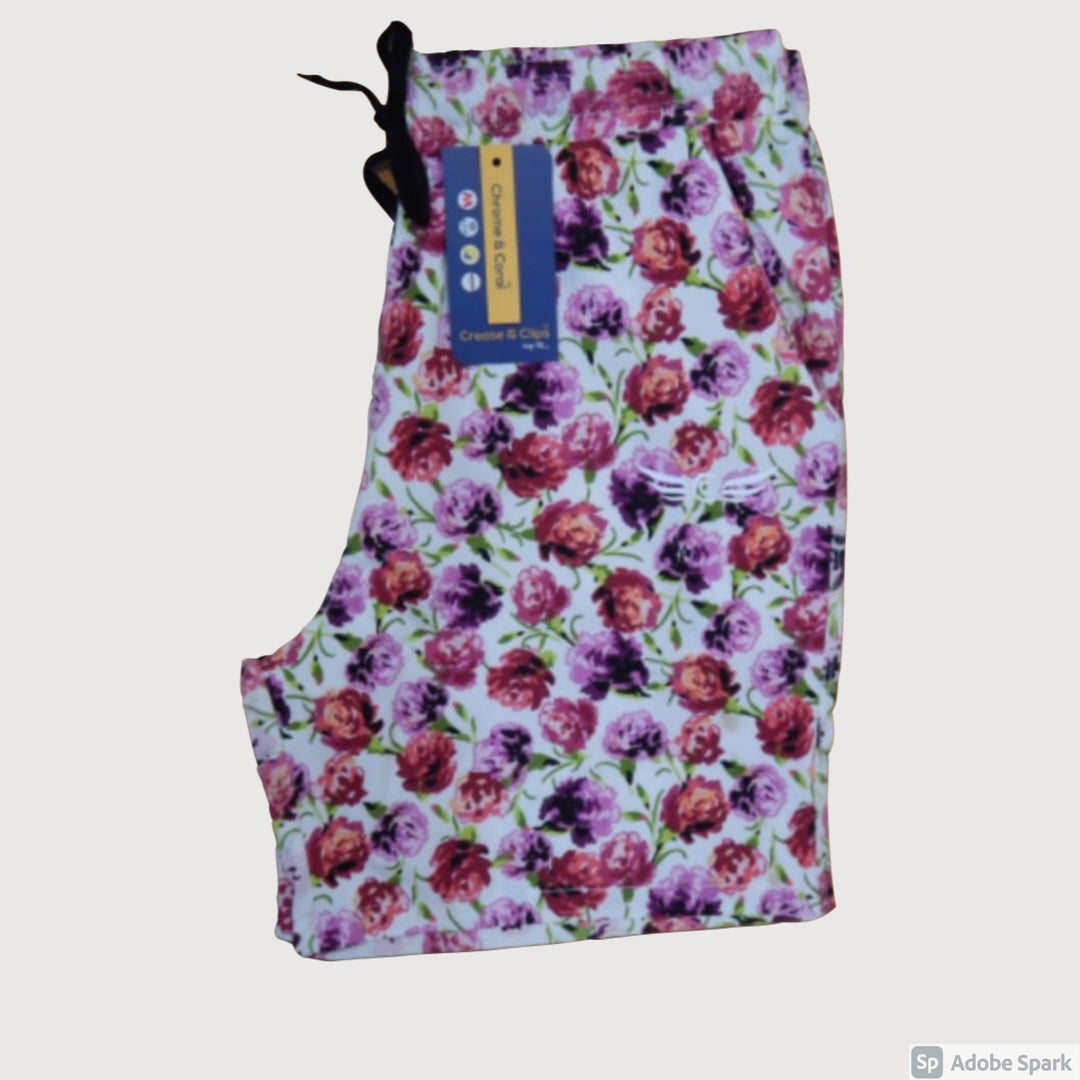Floral Print Men Shorts (Pink) (Pack of 1)