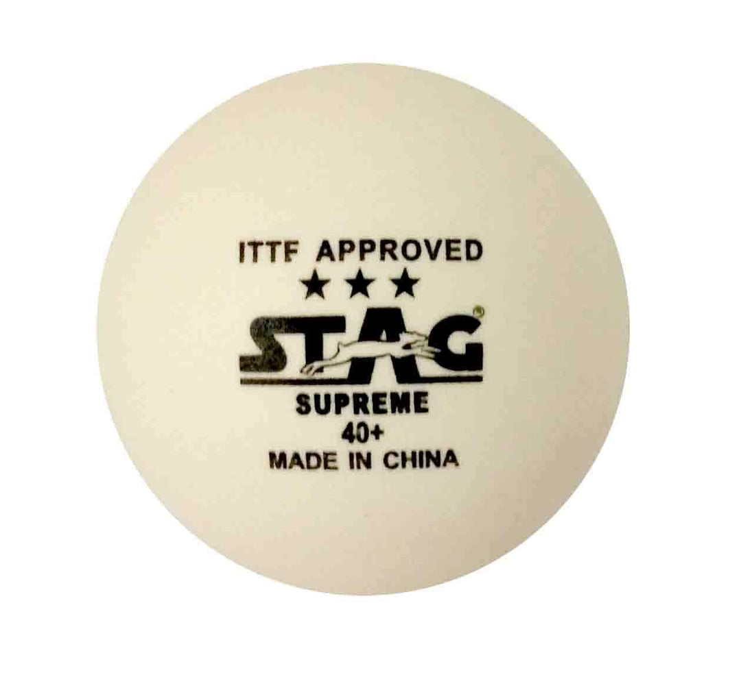 Iconic High Performance 3 Star Supreme Table Tennis (T.T) Balls| Advanced 40+mm Ping Pong Balls for Training | Tournaments and Recreational Play| Durable for Indoor/Outdoor Game-White(Packof3)