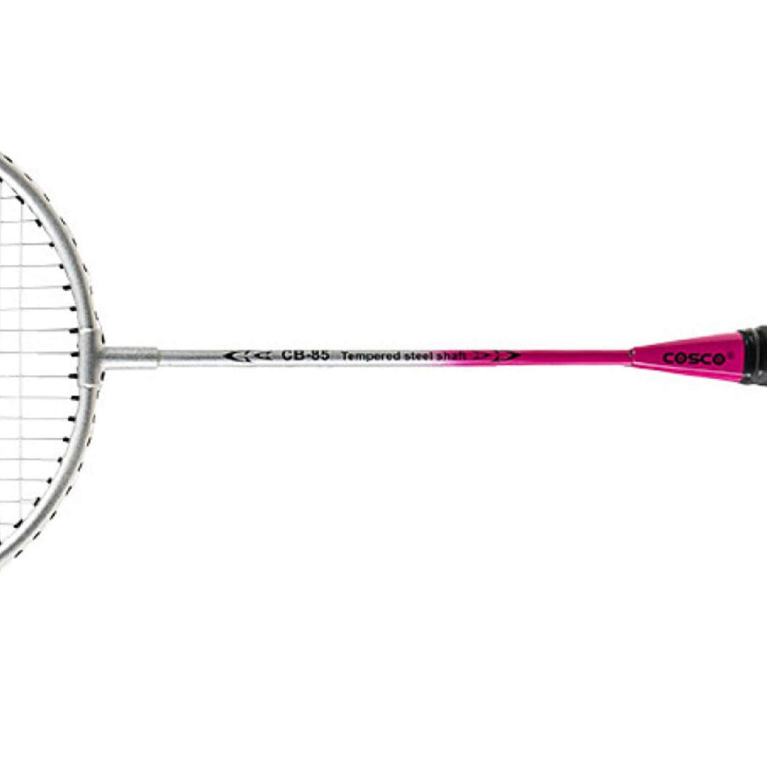 Cb85 Strung Badminton Racquet Pink & Silver (Pack Of: 2 | 190 G) | Aluminum