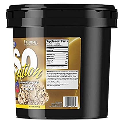 Ultimate Nutrition ISO Sensation 93 WHEY- 5 lbs (Cafe Brazil)